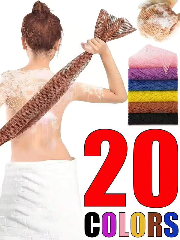 10-1 Pc Exfoliating African Net Bath Sponge, Nylon Bath Towel For Daily Skin Smoothing And Scrubbing, Shower Bath Sponges Mesh Foaming Balls, Exfoliating Bath Towel For Body Wash, Cleaning Foam Bath Ball, Deep Cleaning Shower Ball For Body Wash