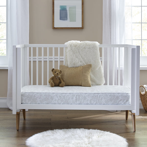 Ortho Rest Premium 2-Stage150 Coil Crib and Toddler Mattress. Gray