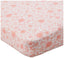 Organic Cotton Fitted Crib Sheet Peach Skin Papercut Floral / Os