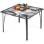 AECOJOY 39.4" Outdoor Patio Dining Table for 4, Metal Patio Table with 1.6" Umbrella Hole